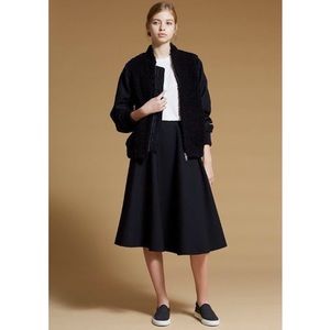 Le Ciel Bleu black high waisted jersey tent skirt